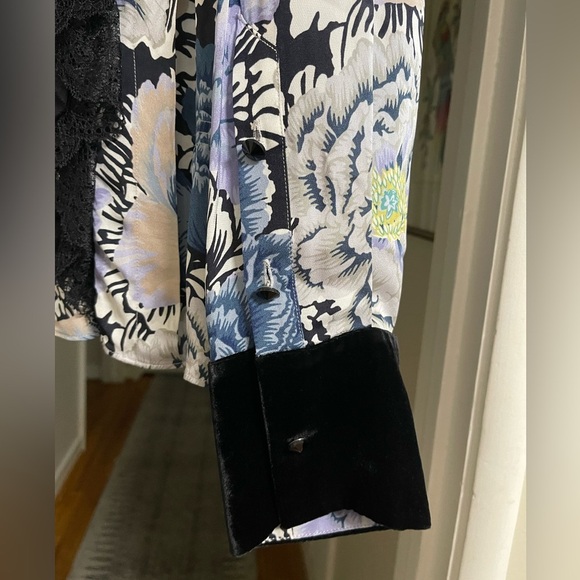 Coach Pleated Blouse With Kaffe Fassett Print - Picture 4 of 10